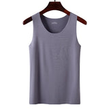 Summer Women Tank Tops Ice Silk Seamless Vest  Female Thin Breathable Sleeveless Shirts Slim Camisoles Undershirts Black M-4XL