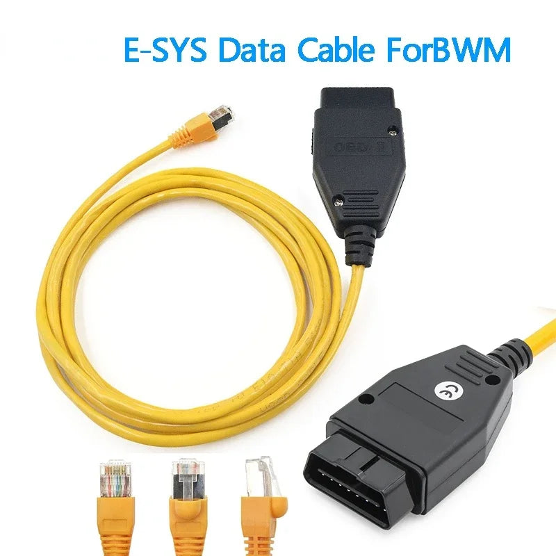 Cable de interfaz ENET Elite, cable Ethernet ESYS para codificación ENET ICOM, serie F, cable de datos para automóviles BMW F, Autool 