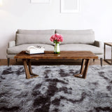 Soft Area Rugs for Living Room Non-Slip Thick Plush Carpets for Winter Anti-Slip Fluffy Artificial Velvet Rugs Soft Gray Carpets