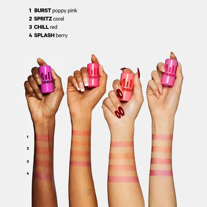 Lápiz labial 3 en 1 con leche, rubor en barra, colorete, agua refrescante, larga duración, acuarela, maquillaje mate multiusos.