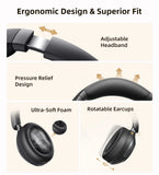 QCY H3 Pro ANC Wireless Bluetooth Headphone Hi-Res Spatial Audio Earphone with LDAC 50dB Active Noise Canceling Over Ear Headset
