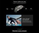 Novo Smartwatch OnePlus Watch 4 (Versão Global) – Tela OLED de 1,5", Snapdragon W5, até 16 dias de bateria, NFC, IP69, Google Assistente e GPS