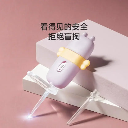 LUSN Cartoon Baby Ear Cleaner Earwax Removal Tool Flashlight Earpick Ear Cleaning Luminous Ear Curette Light Spoon For Children
