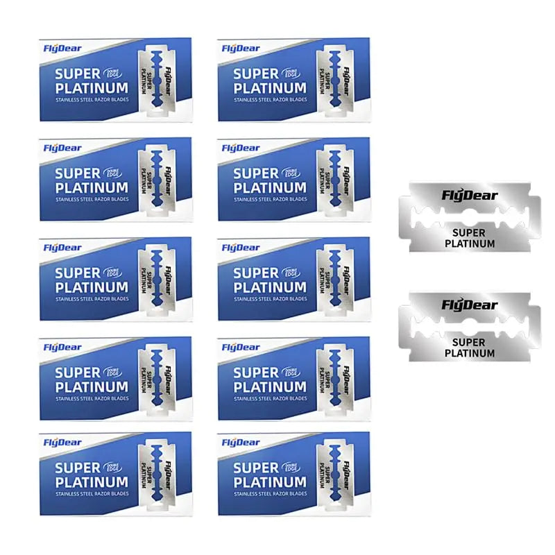 100PCS/10PCS Stainless Steel Double Edge Safety Razor Blades Professional Men's Barber Shave Hair Removal Tool