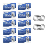100PCS/10PCS Stainless Steel Double Edge Safety Razor Blades Professional Men's Barber Shave Hair Removal Tool