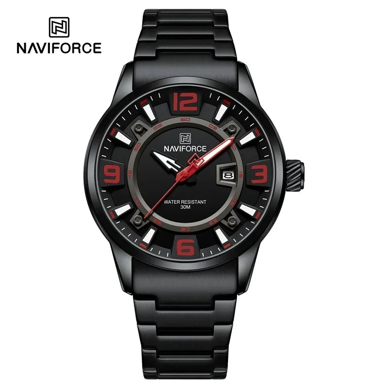 NAVIFORCE Brand Fashion Men Watch Waterproof Luxury Luminous Male Calendar Quartz Wristwatch Relogio Masculino 2024 New Arrival