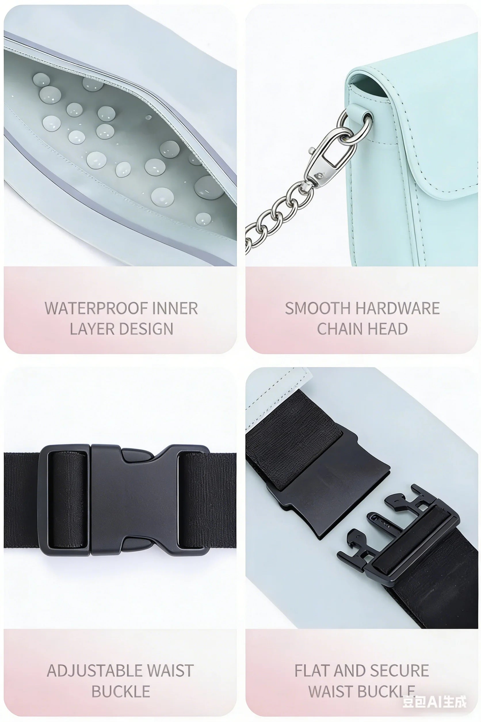 Waist Running Bag Sports Fanny Pack Women Men Belt Bag Waterproof Gym Bag Phone Pouch Running Accessories