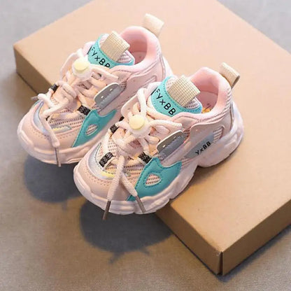 Zapatos para bebés y niños pequeños, talla 21-36, de malla transpirable, informales, antideslizantes