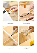 1pc, magnetic mini box cutter Portable box cutter Letter opener and paper cutter Retractable blade Durable ABS material mini box