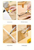 1pc, magnetic mini box cutter Portable box cutter Letter opener and paper cutter Retractable blade Durable ABS material mini box