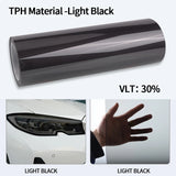 Car Headlight & Taillight & Fog Light Lamp wrap Film Smoke Black TPH PU PPF Protective Film For Car Styling Motorcycle Decorate