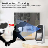 Jooan 2K 3MP PTZ ip Camera Video Call with 2.8Inch LED Screen Baby Cry Sound Detection Security camera AI tracking Baby Monitor