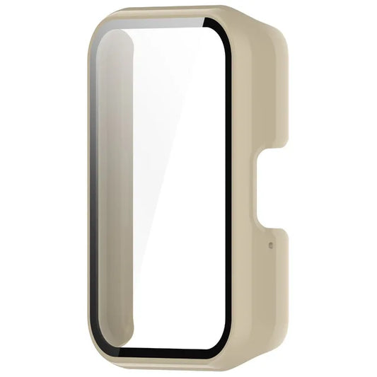 Capa + vidro para samsung galaxy fit 3, capa protetora de tela anti-arranhões para pc, acessórios para samsung galaxy fit3