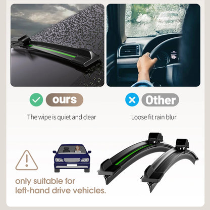 For Renault Captur Kaptur 2013-2023 Front Windshield Wiper Blades 2x Windscreen Window Accessories 2014 2015 2016 2017 2019 2021