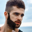 Men Beard Styling Template Stencil Beard Comb Fits All-In-One Beard Shaping Tool Barber Supplies Professional Beard Accessories