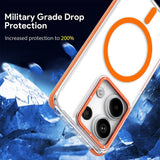 Luxury Magnetic Clear Case for Redmi 15C Note 14 13 12 Pro Plus 4G 5G For Magsafe Cover for Xiaomi 15T 14T Pro Poco X7 Pro Case