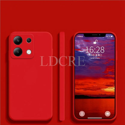 For Xiaomi Redmi Note 13 Case Liquid Silicone Cover Redmi Note 13 Pro Plus Case TPU Protective Phone Case Redmi Note 13 Cover