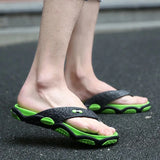 Men's Summer 2025 Trendy Flip-Flops Beachwear Slippers Anti-slip Deodorant Casual Shoes Plastic Slip-On Sandals for Adults