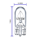 10 X Signal Lamp Glass T10 W5W 501 194 12V 5W/3W W2.1x9.5d Single Filament Car Bulb Auto Light
