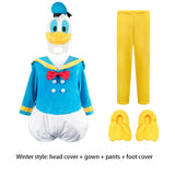 Anime Donald Duck Daisy Cosplay Costumes Boys Girls Prom Wear Kids Birthday Carnival Party Dress Up Stage Prop Cute Kids Clothes
