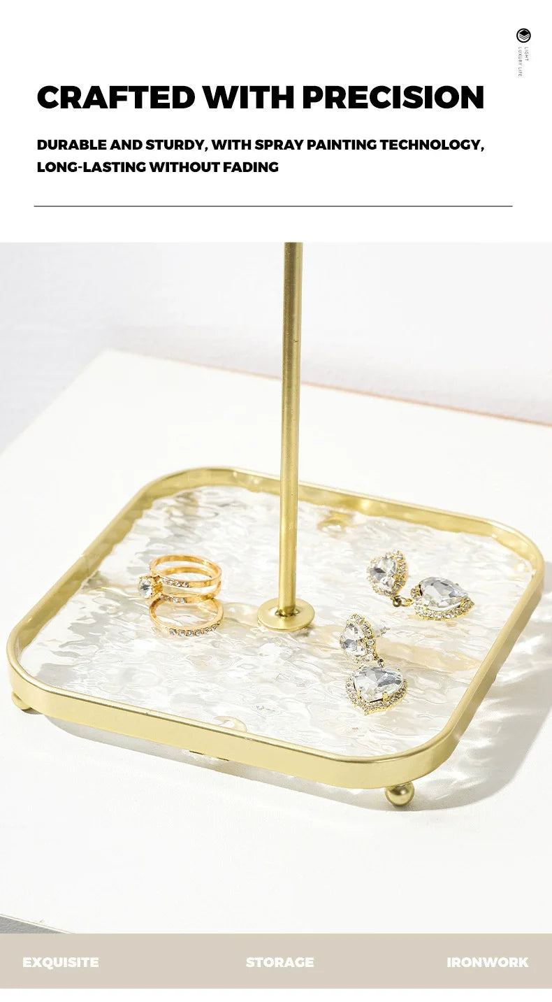 1 creative desktop acrylic base crown jewelry rack suitable for necklace pendants for easy organization and summarization