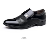 Men's Luxury Lacquer Oxford Wedding Shoes, Pointed Toe Dress Shoes for Men, Classic Business Men's Leather Shoes, Big Size 38-48