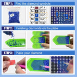5D Diamond Painting Kits for Adults, Full Round Diamond Art Butterfly, Very Suitable for Beginners and Gifts for Wall Home Decor