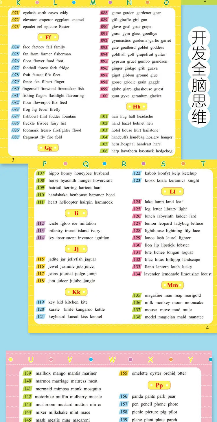 Children's English Words for Daily Life, Oral English Conversation, Vocabulary, Beginner's Book, Children's English