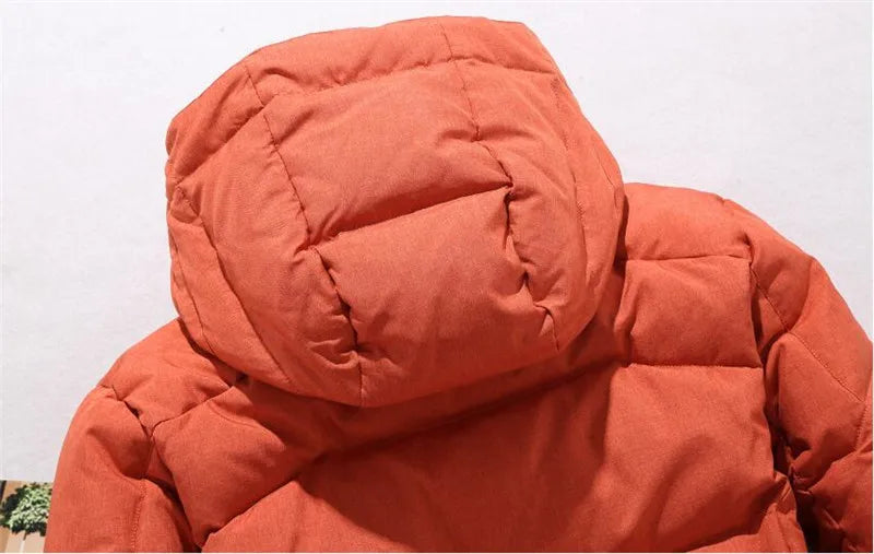 Chaqueta de plumón de 20 grados para hombre, parka de invierno para hombre, chaqueta de plumón de pato blanca con capucha para exteriores, abrigo de nieve acolchado grueso y cálido de gran tamaño M-4XL