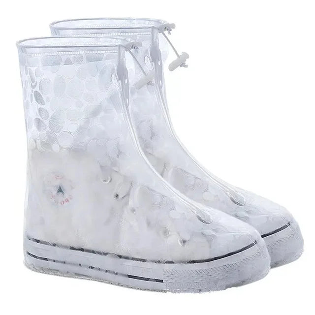 Waterproof Non-slip Rain Boot Cover Thick Shoe Protectors Rainy Boots PVC Adult Kids Waterproof Quality 