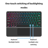 Bluetooth Keyboard for Tablet Android iOS Windows Wireless Mouse Keyboard Bluetooth-compatible Rainbow Backlit Keyboard for iPad