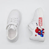 Kids Casual Sport Shoes Boys Fashion Cartoon Print Training Shoes Children's Anti-slip Sneakers Student Pu Leather Outdoor Shoes