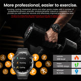 LAXASFIT 2026 New Smart Watch Bluetooth Calling Fitness Tracking Music Playback Health Monitor Smartwatch for Men Women