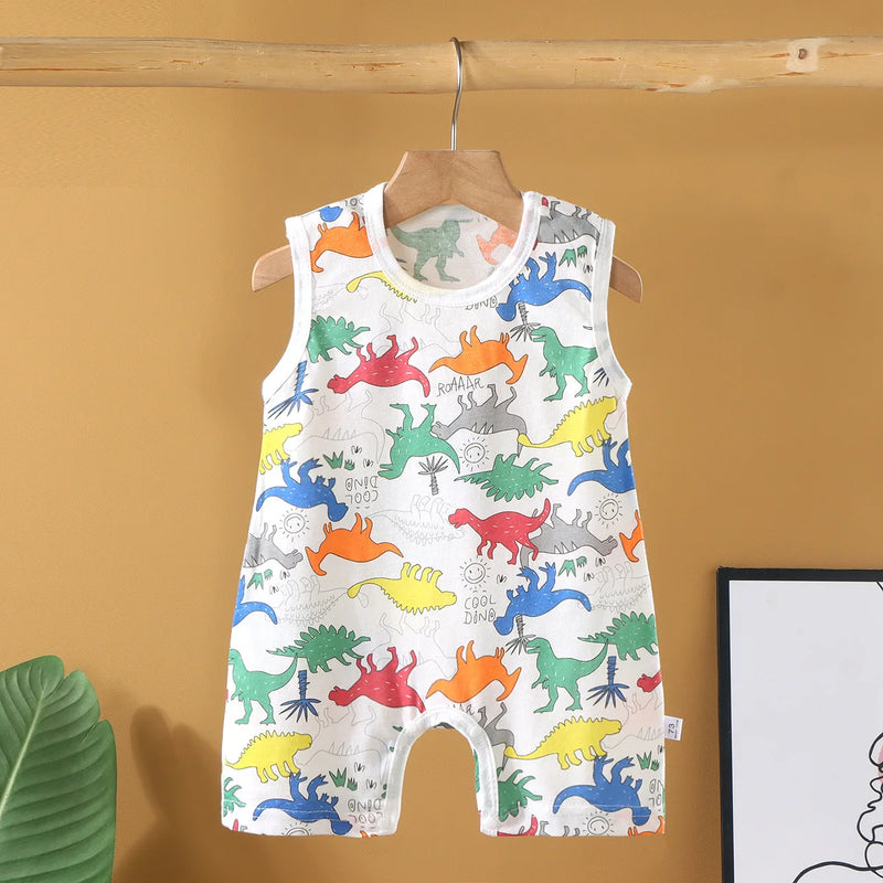 New 2025 Soft and Lightweight Cotton Baby Crawling Clothes for Boys Girls Aged 1-20 Months Children Romper Kids Homewear