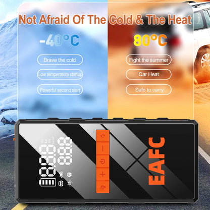 New 150PSI Air Pump Car Battery Emergency Boosters 1200A Car Jump Starter Power Bank Portable Starting Device Car Starter