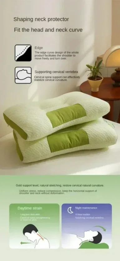 Cervical Orthopedic Neck Pillow Help Sleep And Protect The Pillow Neck Household Soybean Fiber SPA Massage Pillow For Sleeping