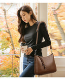 Genuine Brand Women's Soft Leather Shoulder Bags Luxury Designer Crossbody Bags Ladies Casual Tote Bag Messenger Commuting Sac