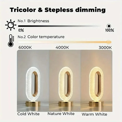 3D Crystal Touch Control LED Night Light for Kids Bedroom - USB Rechargeable Color Changing Square Star Moon Shapes Lamp
