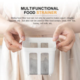 1100ml/1800ml Yogurt Filter Greek Yogurt Strainer Food Strainer Storage Container  Whey Separation Cheese Tools Kitchen Supplies