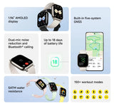 Global Version Xiaomi Redmi Watch 5 Lite 1.96" AMOLED up to 18 days battery built-in GNSS 150+ modes smart watch Bluetooth® call