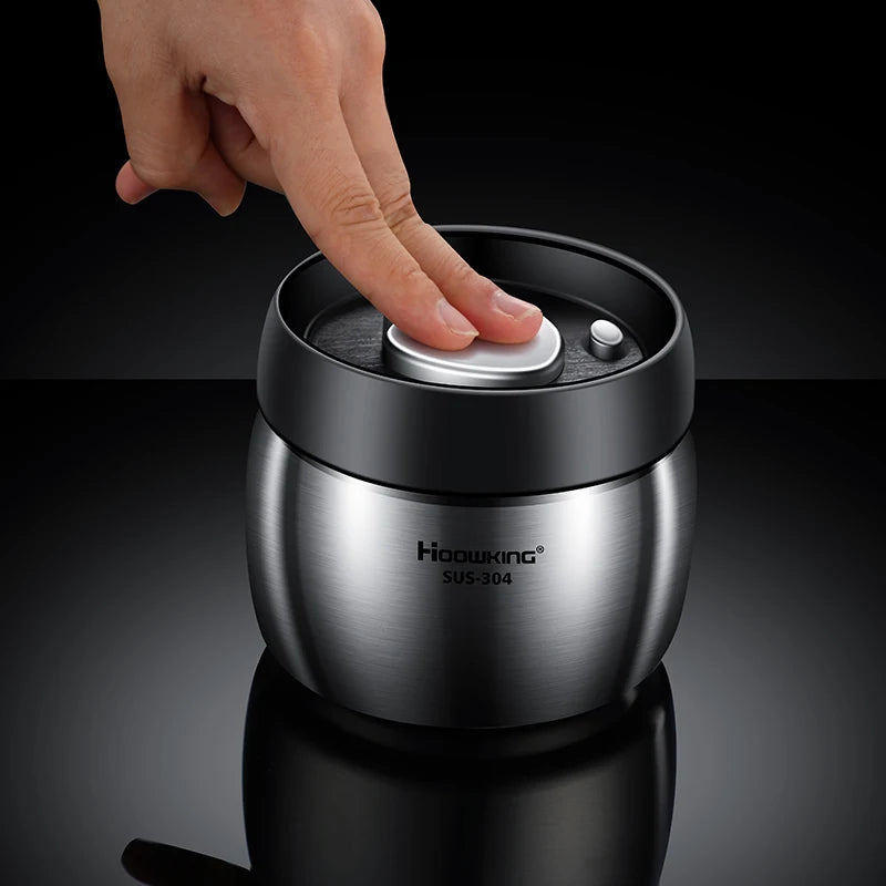 Vacuum sealed tank Coffee bean storage tank Household 304 stainless steel food storage Jars moisture-proof sealed container