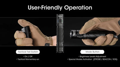 NITECORE MH12 Pro USB-C Rechargeable Compact UHi 40 LED Flashlight 3300 Lumens Lantern Emergency Tactical Torch with NL2153HP