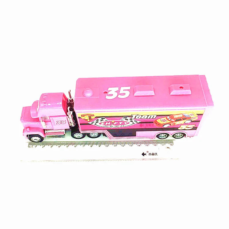 Disney Pixar Cars 2 3 Juguetes Rayo McQueen Camión Jackson Storm Tío Mack 1:55 Camión de fundición Modelo de remolque Niño niños Regalo