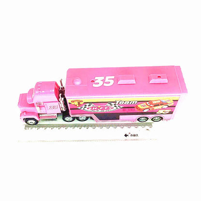 Disney Pixar Cars 2 3 Juguetes Rayo McQueen Camión Jackson Storm Tío Mack 1:55 Camión de fundición Modelo de remolque Niño niños Regalo