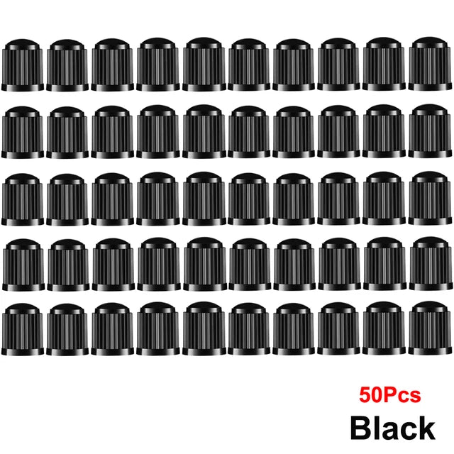 AUTCOAT-Tire Stem Valve Caps, Plastic Valve Caps, Universal Stem Covers for Cars, SUVs, Bike &amp; Bicycle, Trucks, Motorcycles 