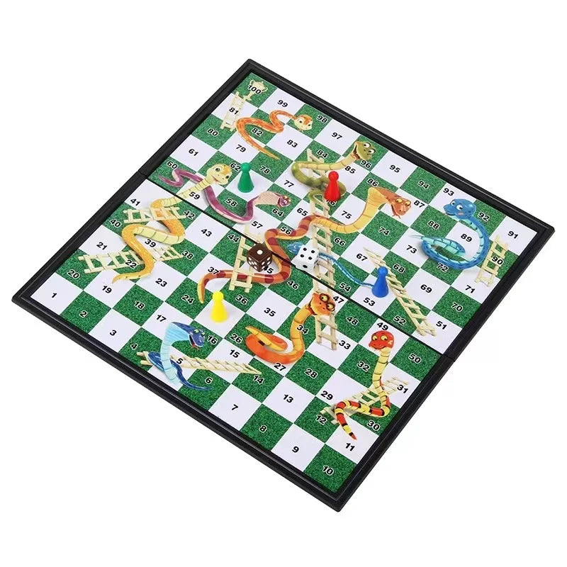 Bear brand science and education chess folding chessboard 2002 student entry early education puzzle battle chess table gam  toys