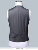 Suit Boutique Men's Fashion Business (Blazer+ Vest + Trousers) Gentleman's Wedding Casual Professional Formal Suit 3 Piece M-6XL