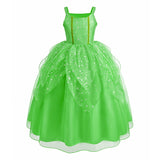 Girls Elsa Anna Dress Children Princess Carnival Dress Kids Jasmine Rapunzel Pageant Flower Disguise Cosplay Christmas Costume
