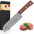 Santoku Knife Damascus Knife Vg-10 Sharp Steel Blade Professional Japanese Kitchen Knives 7.0inch Kitchen Knives & Accessories