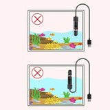 USB Mini Aquarium Heating rod for Small Fish Tank 26°C Constant Temperature Aquarium Heater Submersible Thermostat Heater 10W